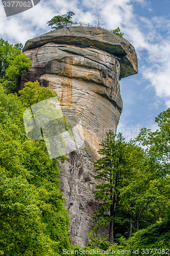 Image of chimney rock park and lake lure scenery