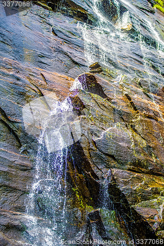 Image of hickory nut waterfalls during daylight summer