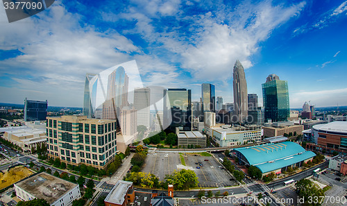 Image of charlotte north carolina city skyline and downtown