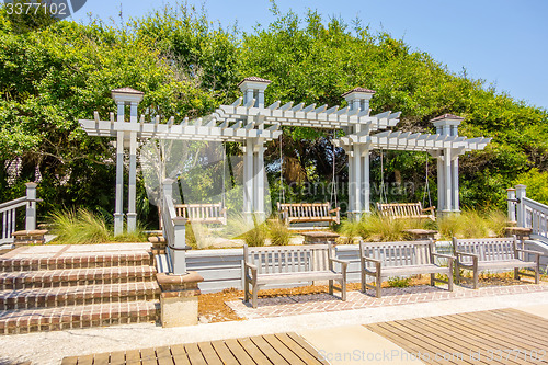 Image of trellis design canopy details