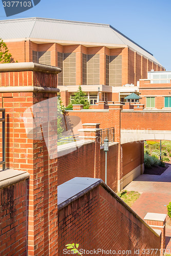 Image of modern and historic architecture at college campus