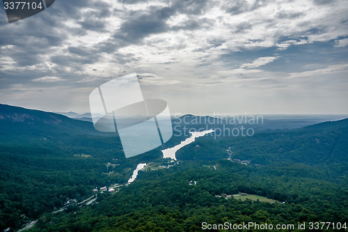 Image of lake lure and chimney rock landscapes