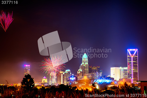 Image of 4th of july fireworks skyshow charlotte nc