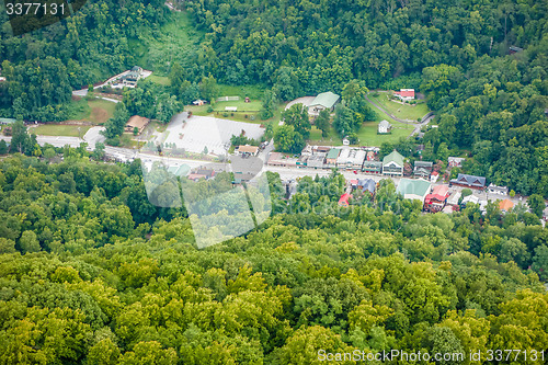 Image of lake lure and chimney rock landscapes