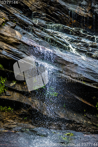 Image of hickory nut waterfalls during daylight summer