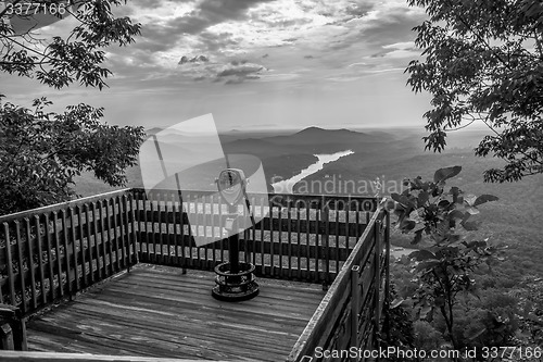 Image of lake lure and chimney rock landscapes