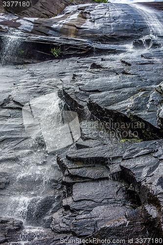 Image of hickory nut waterfalls during daylight summer