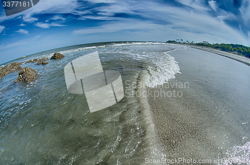 Image of beach scenes at hunting island south carolina