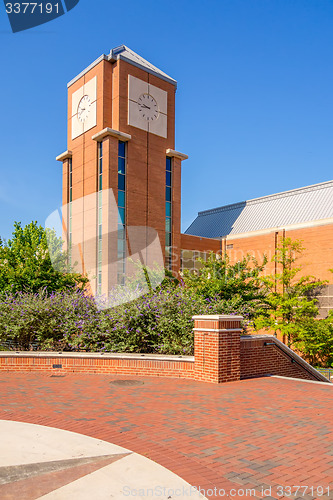 Image of modern and historic architecture at college campus