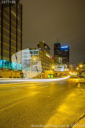 Image of memphis tennessee city streets at night