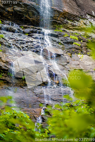 Image of hickory nut waterfalls during daylight summer