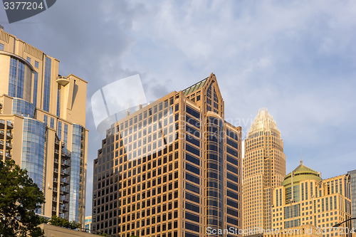 Image of charlotte north carolina city skyline from bbt ballpark