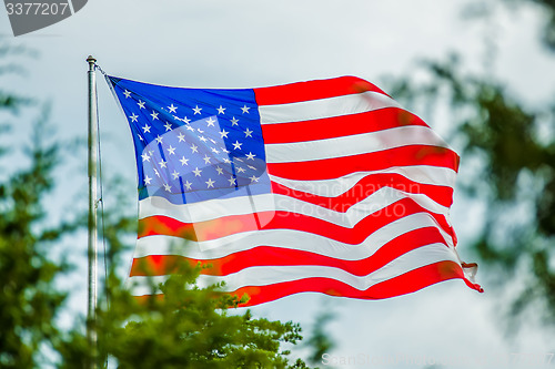 Image of red white and blue american flag