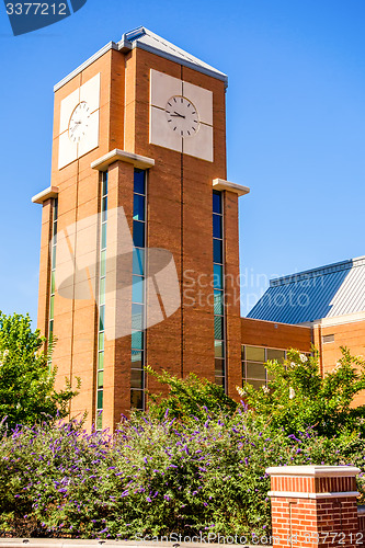 Image of modern and historic architecture at college campus