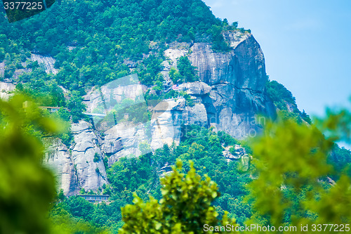 Image of scenery around lake lure north carolina