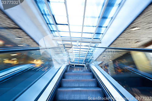 Image of Shopping mall  escalators