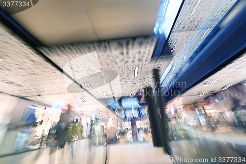 Image of Shopping mall  escalators