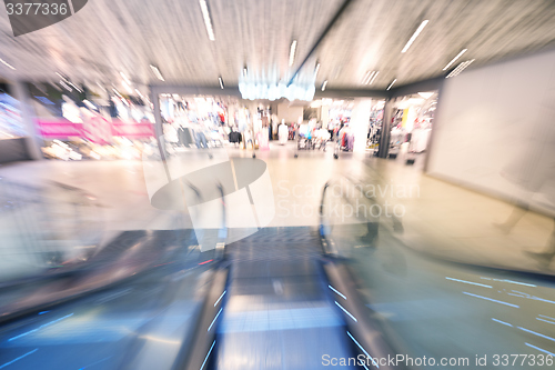 Image of Shopping mall  escalators