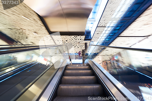 Image of Shopping mall  escalators