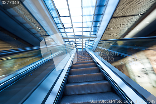 Image of Shopping mall  escalators