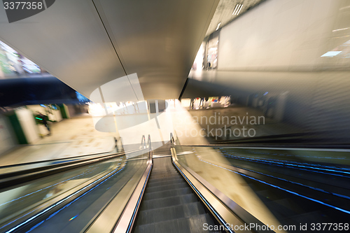 Image of Shopping mall  escalators