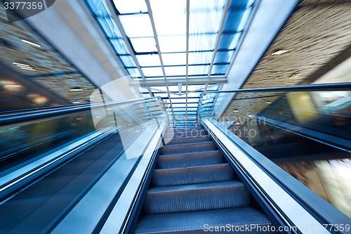 Image of Shopping mall  escalators