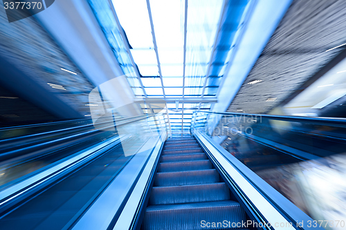 Image of Shopping mall  escalators