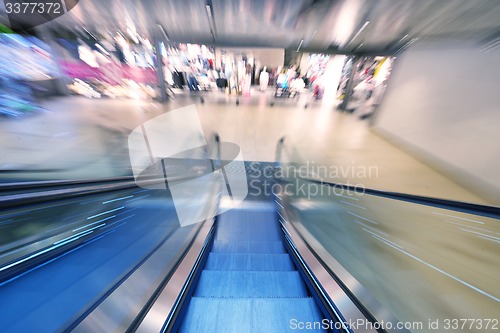 Image of Shopping mall  escalators