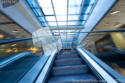 Image of Shopping mall  escalators