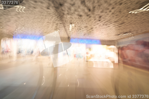 Image of Shopping mall  escalators