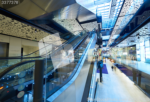 Image of Shopping mall  escalators