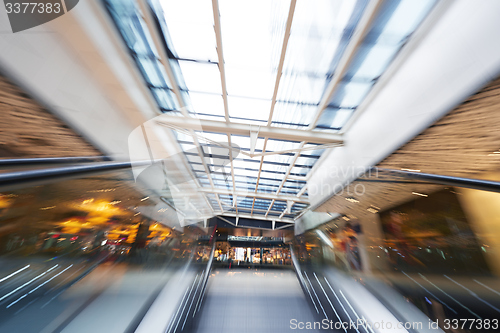 Image of Shopping mall  escalators