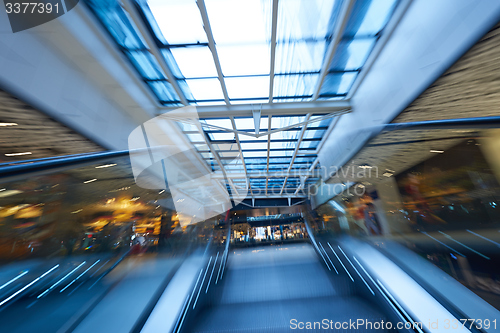 Image of Shopping mall  escalators