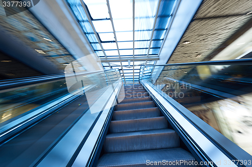 Image of Shopping mall  escalators
