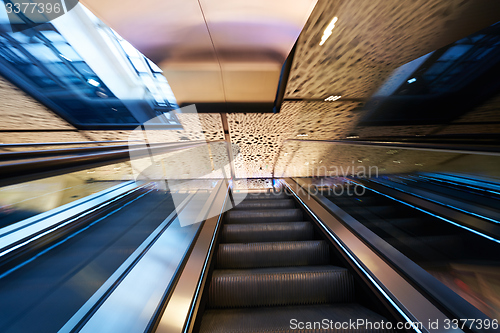 Image of Shopping mall  escalators