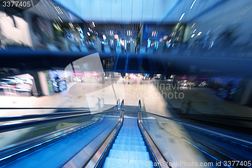 Image of Shopping mall  escalators