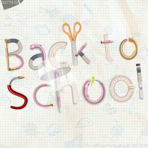 Image of Back to School. EPS 10