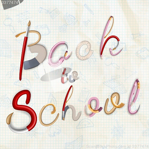 Image of Back to School. EPS 10