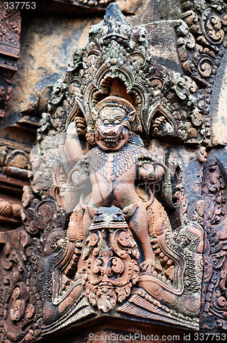 Image of Carving of mandapa at Banteay Sreiz, Cambodia