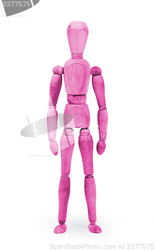 Image of Wood figure mannequin with bodypaint - Pink