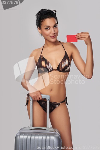 Image of Woman in swimsuit