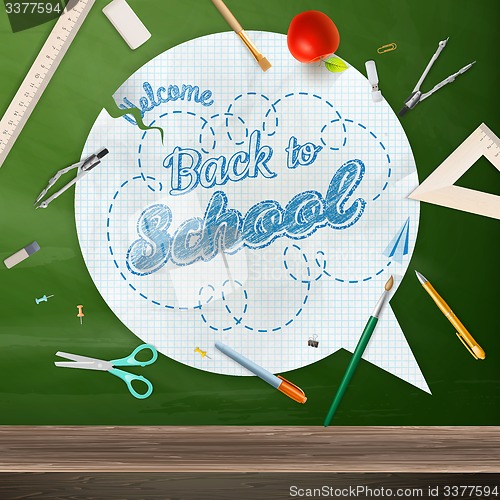 Image of Back to school, concept still life. EPS 10
