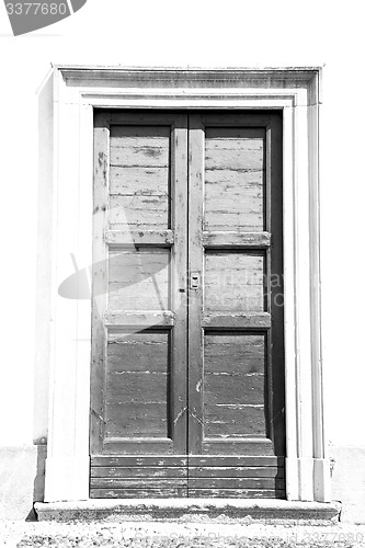 Image of old   door    in italy old ancian wood and traditional  texture 