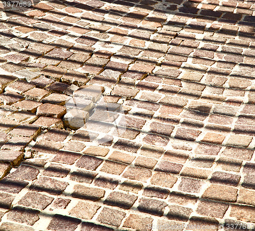 Image of abstract step   brick in  italy old wall and texture material th