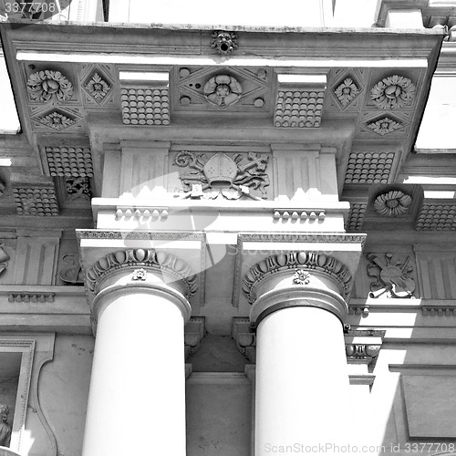 Image of abstract old column in the  country  of europe italy and marble 