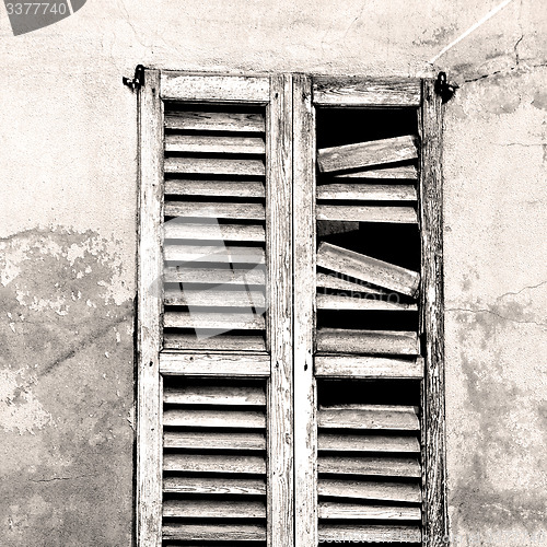 Image of in europe italy milan old architecture and venetian blind wall