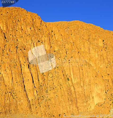 Image of in todra africa morocco the atlas dry mountain