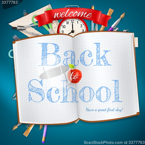 Image of Back to school background. EPS 1