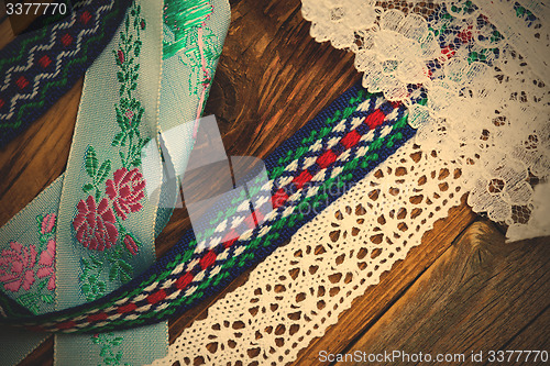 Image of set of vintage ribbons