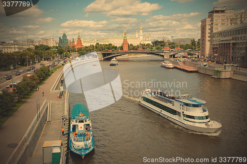 Image of Landscape with Moscow Kremlin and river